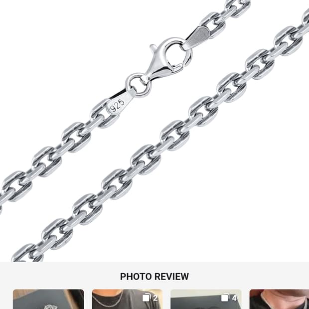 실버925) 스팅925 앵커체인 3mm 55cm