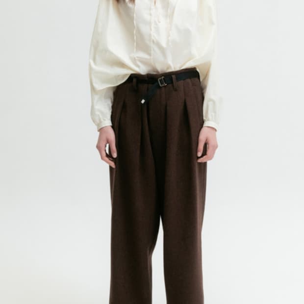 S 23FW [새상품]비아플레인 아이보리 블라우스