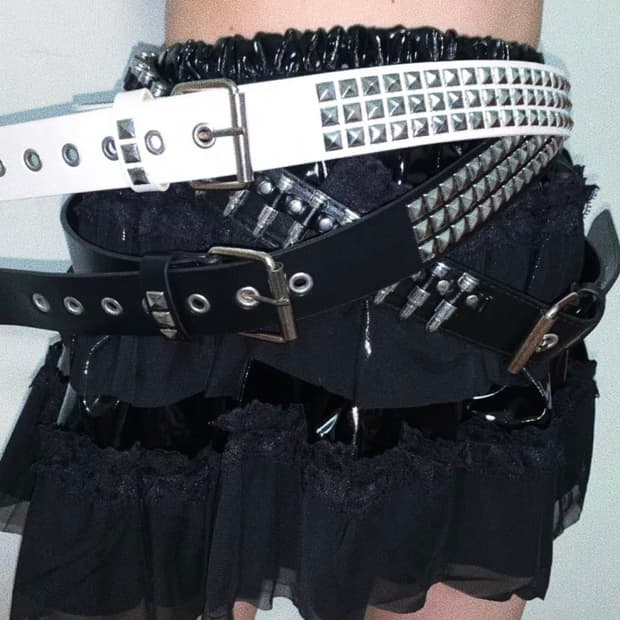 일본 빈티지 벨트 펑크 락 와투케 y2k 판매