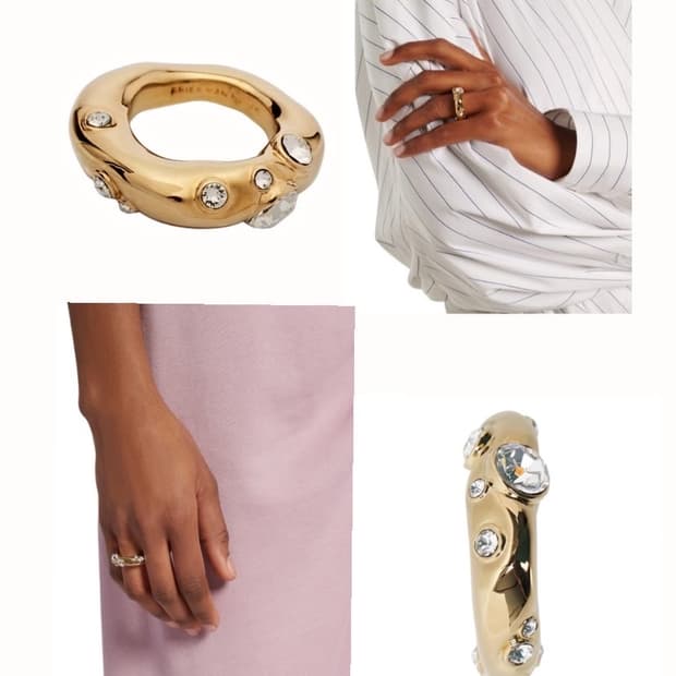 Dries Van Noten Crystal Embellished Ring