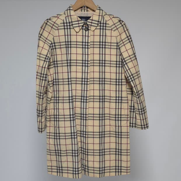 버버리 정품 런던 노바체크 코트 여성 66 77 이태리 트렌치코트 바람막