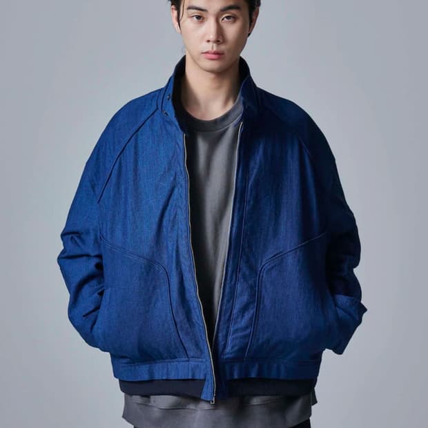 준지 24FW 블루 데님 마원 점퍼