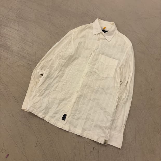 노티카 스트라이프 화이트 셔츠