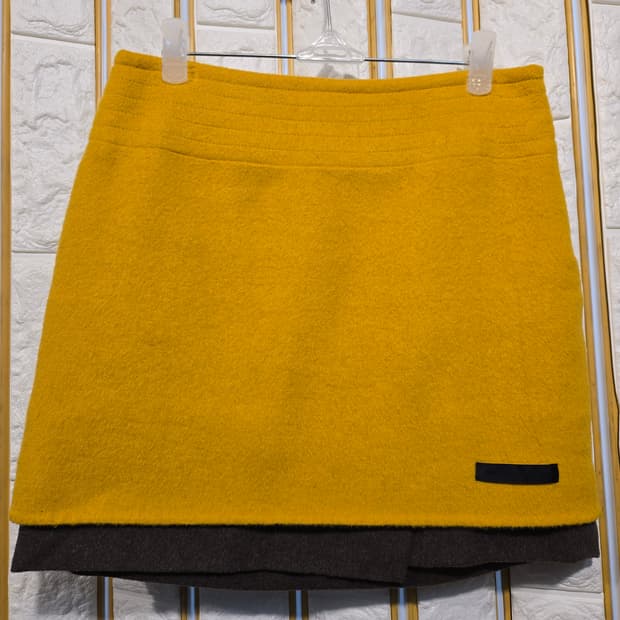 시스템 모 치마 모직 스커트 미니스커트 27-28