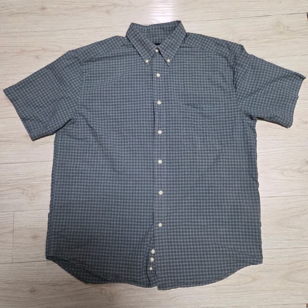 에디바우어(Eddie Bauer) 체크 반팔 셔츠 XL