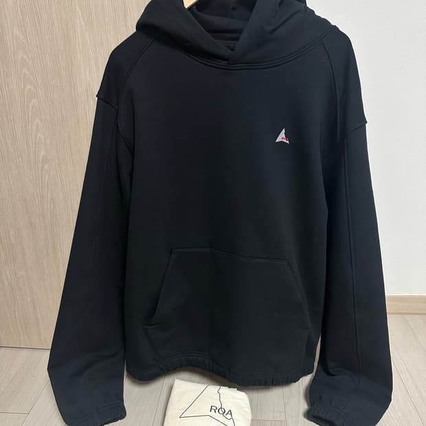 새제품) ROA 헤비 후드 블랙 XL