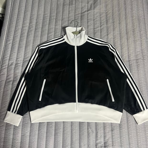 여성) 아디다스 크롭 트랙 자켓 M-L