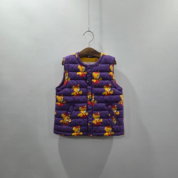 베베드피노 키즈 조끼패딩 퍼플 100 