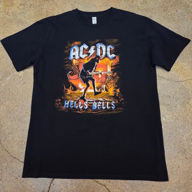 새상품급 미국 빈티지 ACDC 밴드티 락티 반팔티 