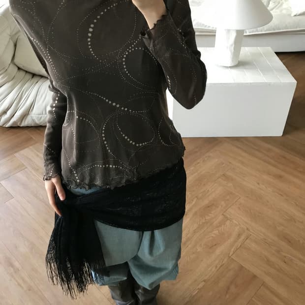 vintage pattern mash top