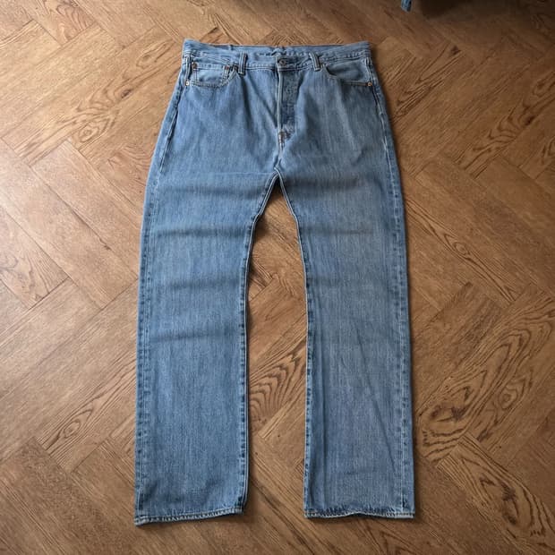 [36]리바이스 501 미디엄블루 데님 팬츠