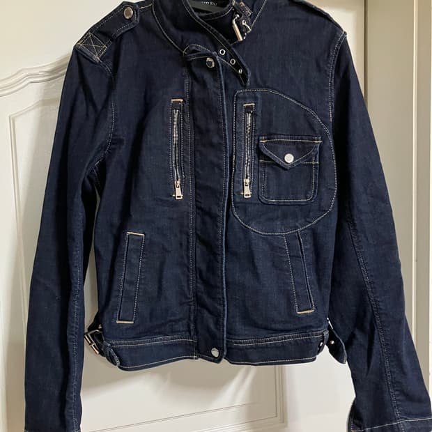 로렌 랄프로렌 데님 모토 자켓