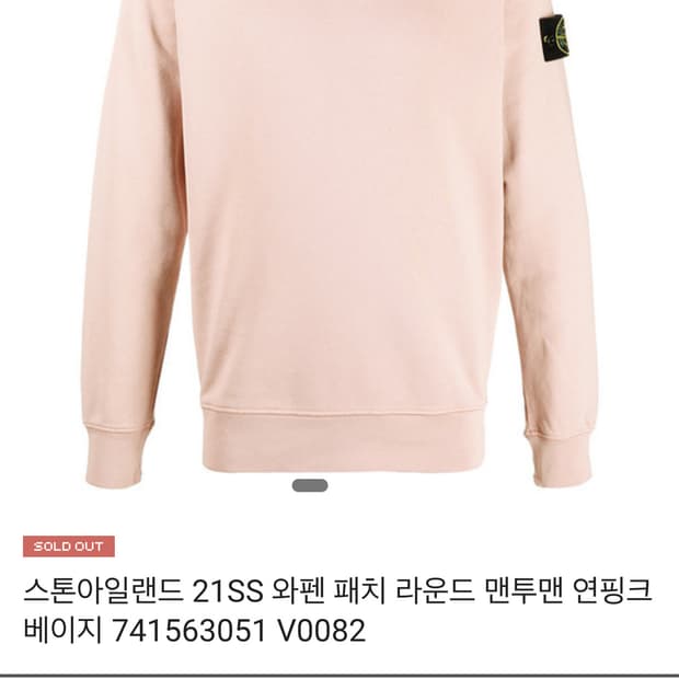 스톤아일랜드 로즈쿼츠 맨투맨 (100사이즈)