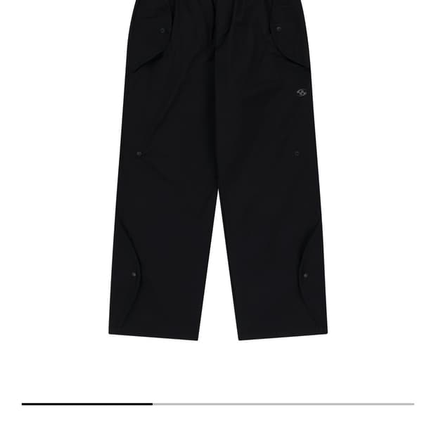 산산기어 22SS 웨이브팬츠 블랙