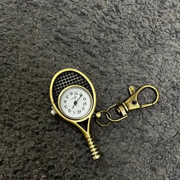 [새상품] 진짜시계키링 배드민턴키링 빈티지