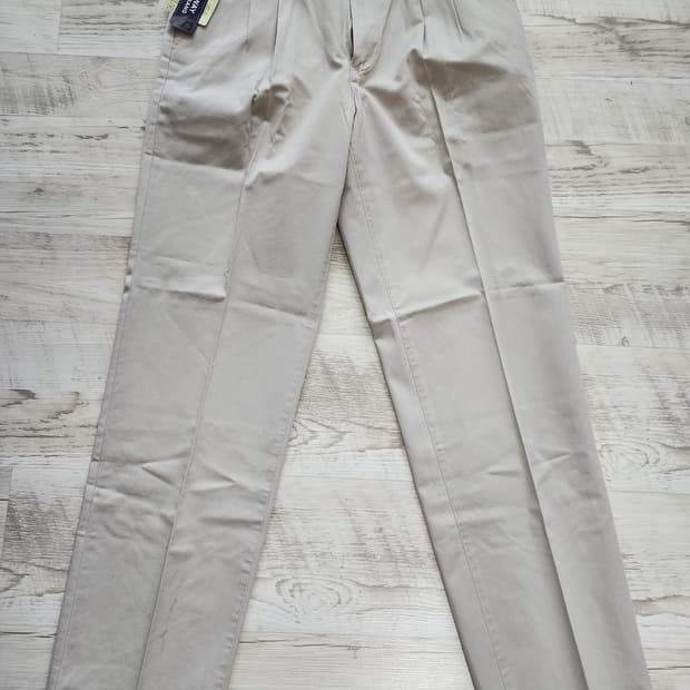 (새상품)뱅뱅 블루웨이 남성 면바지 베이지 (33~34)사이즈 링클 프리