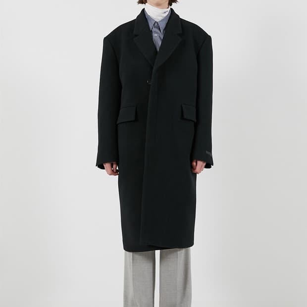 러드 애프터프레이 오버 히든 코트 L