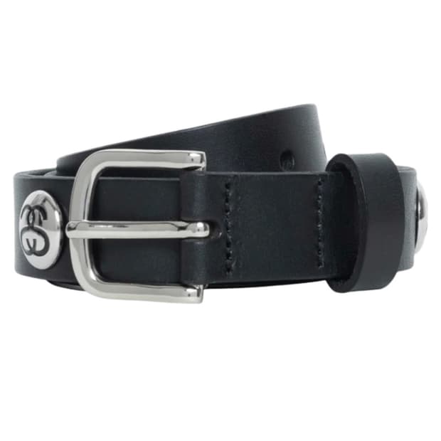 스투시 SS 링크 스터드 벨트 블랙