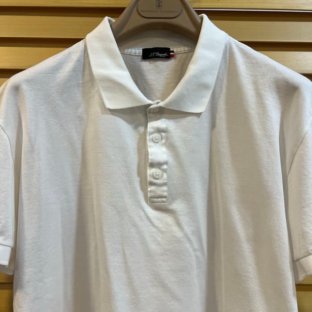 에스티듀퐁 ST듀퐁 남성 아이보리 PK카라티셔츠 반팔티셔츠