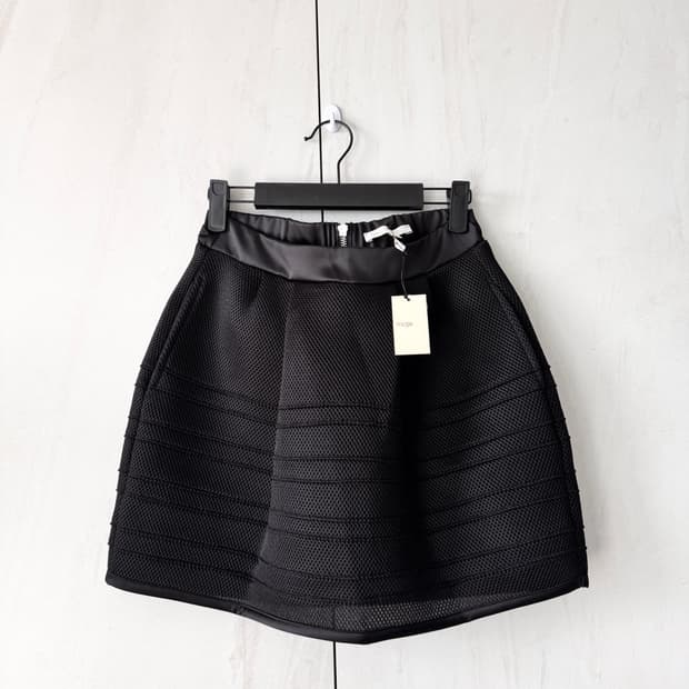 새상품 maje 블랙 미니 포켓스커트1(44사이즈)