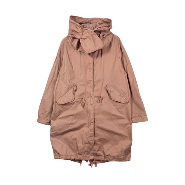 카이아크만 인디핑크 피쉬테일 롱 야상 점퍼 S