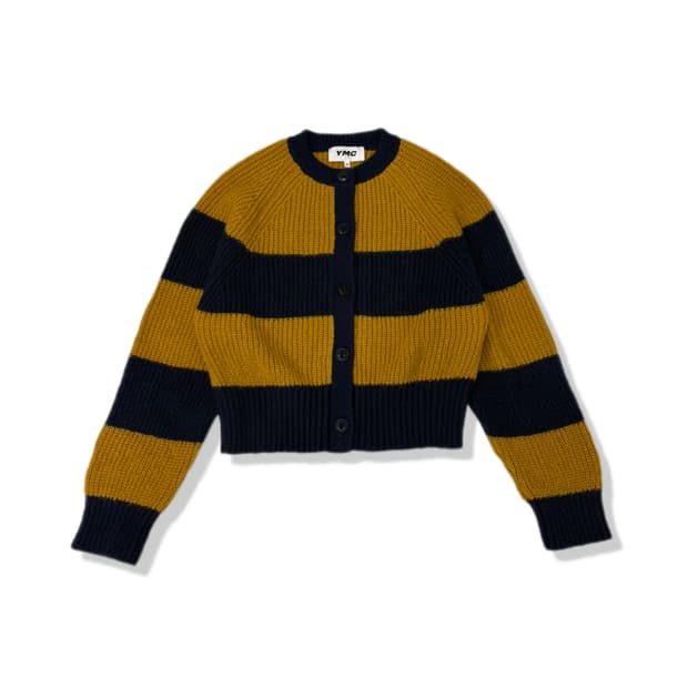 ymc 폭스테일 스트라이프가디건