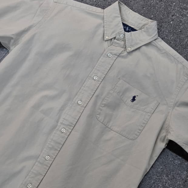 POLO 폴로 베이지 반팔셔츠