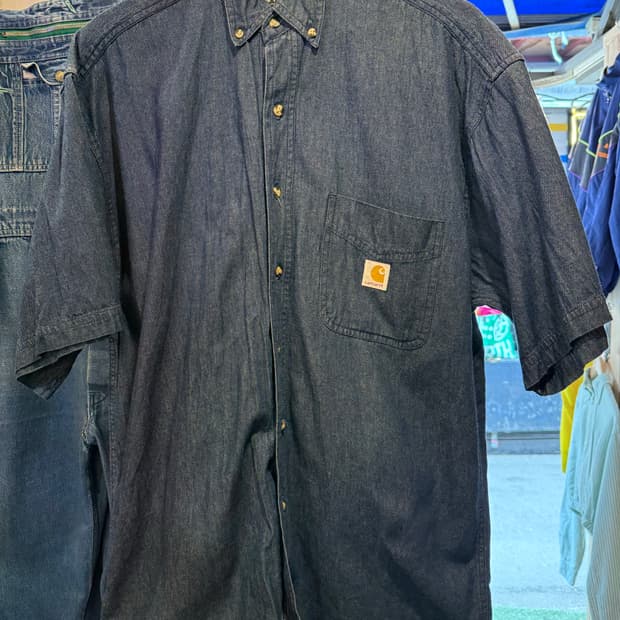 칼하트 진청 반팔셔츠