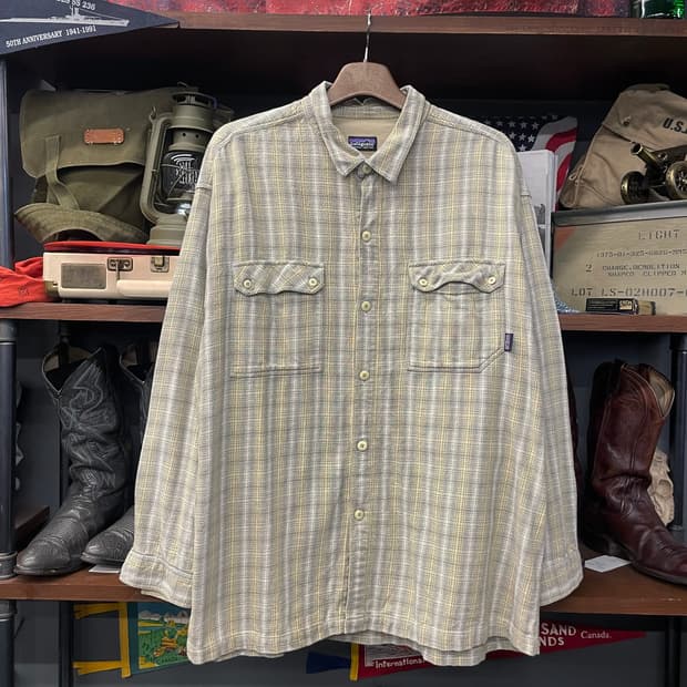 00s 파타고니아 오가닉 코튼 포켓 플란넬 셔츠