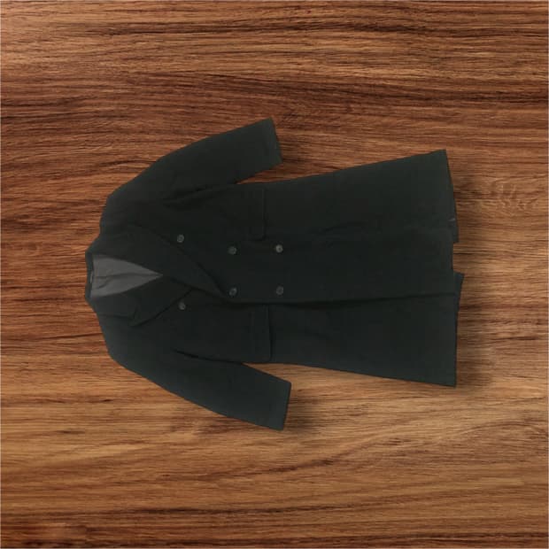 Gianfranco Ferre 블랙 캐시미어 더블 코트  지안프랑코페레