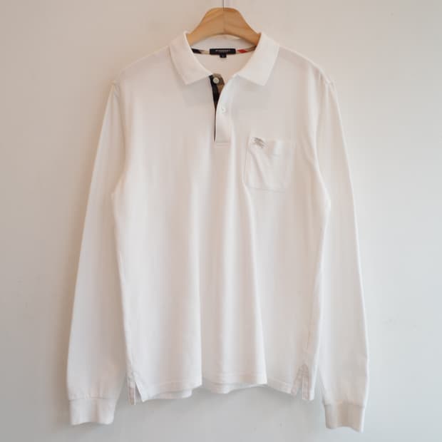 BURBERRY 버버리 폴로 롱슬리브 티셔츠