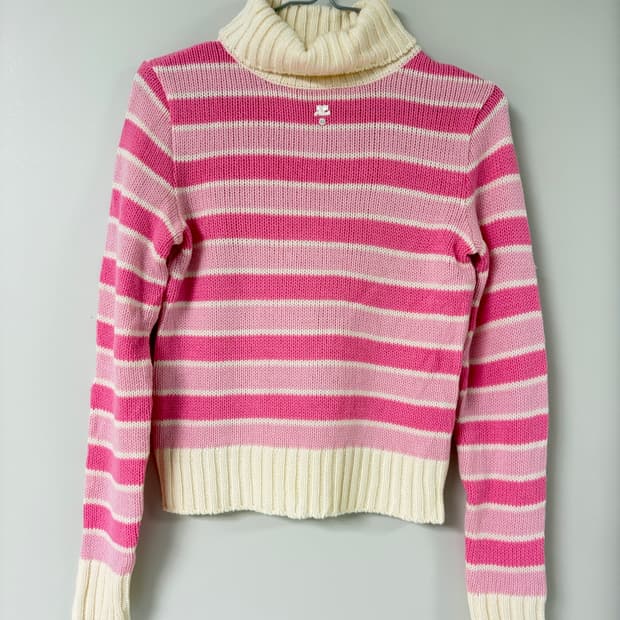 꾸레쥬 빈티지 핑크 니트