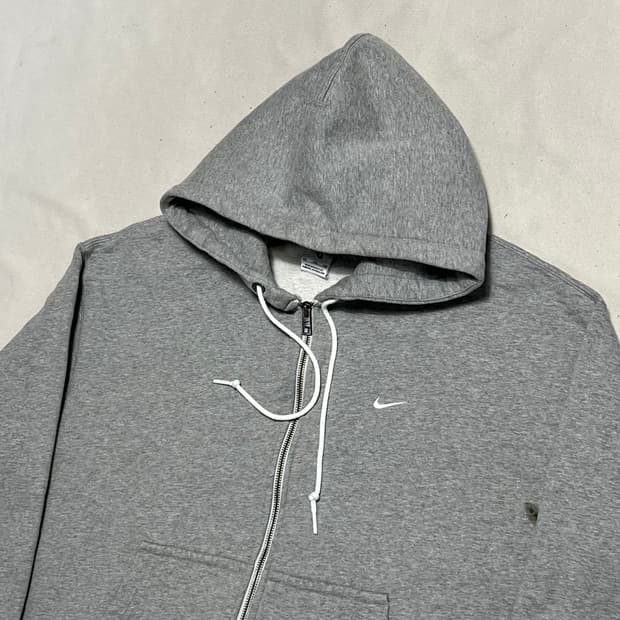 XXL 나이키 그레이 후드 집업