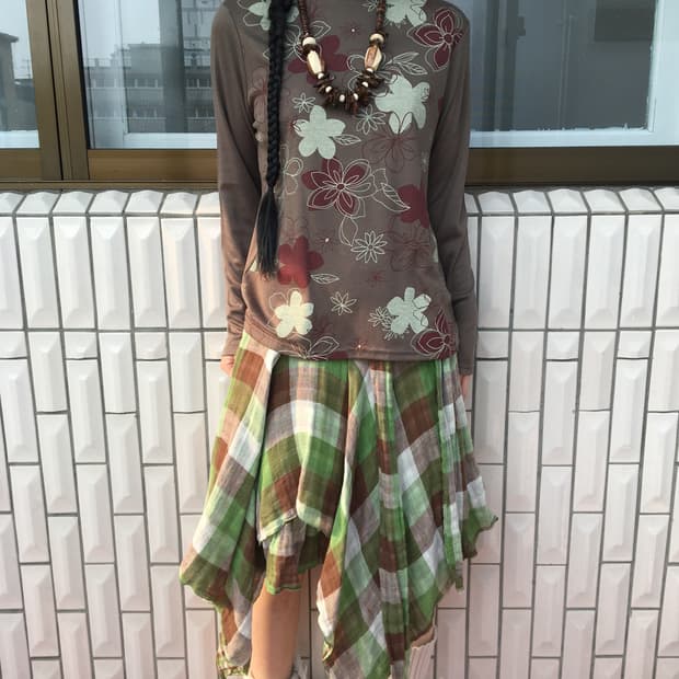 Flower pattern sleeve