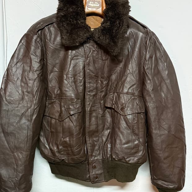 50-70‘s Kirk's Suede G-1 레더 봄버자켓 46