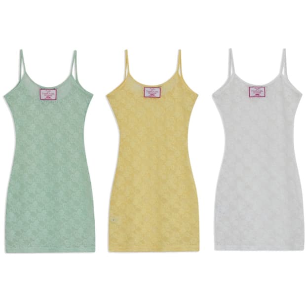 랜드마인걸 레이어 미니 드레스 (lace) 화이트