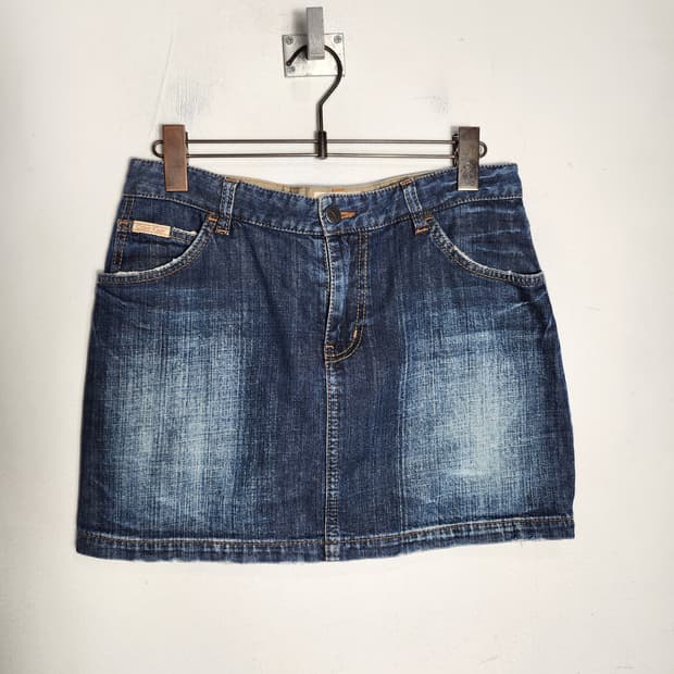 캘빈클라인 데님 미니 스커트