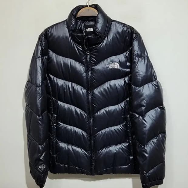 (92) 노스페이스 거위털 패딩점퍼 진곤색 600 구스다운 자켓 