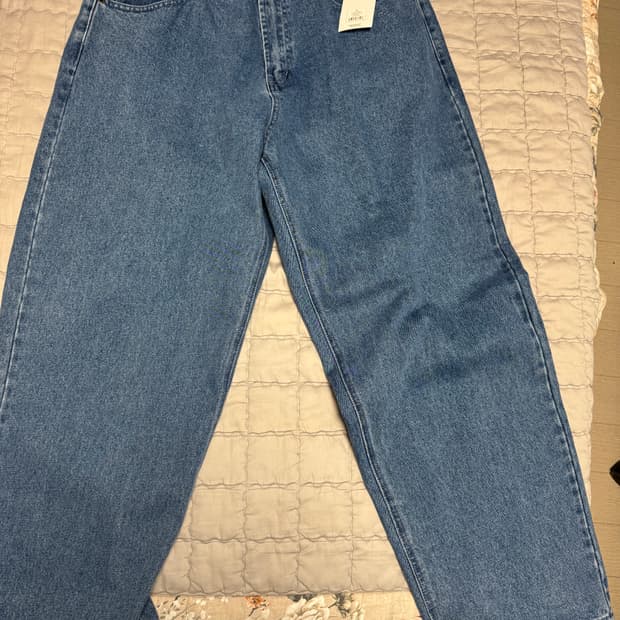 새제품) OBEY/ 오베이 와이드 루즈핏 데님