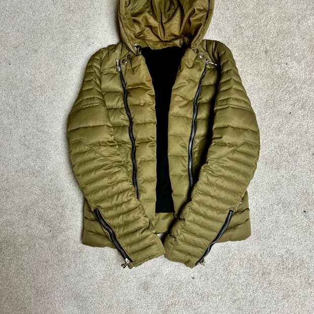 Balmain 14fw 더블 라이더 푸퍼 자켓