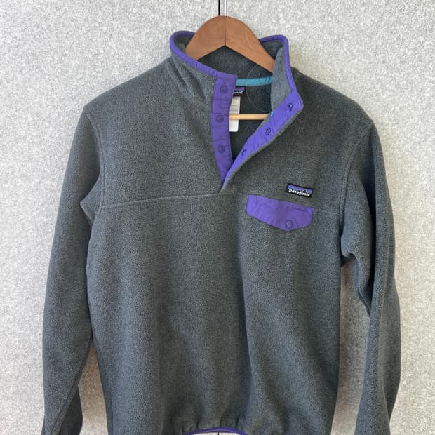 빈티지 파타고니아 신칠라 스냅티 플리스 니켈 퍼플