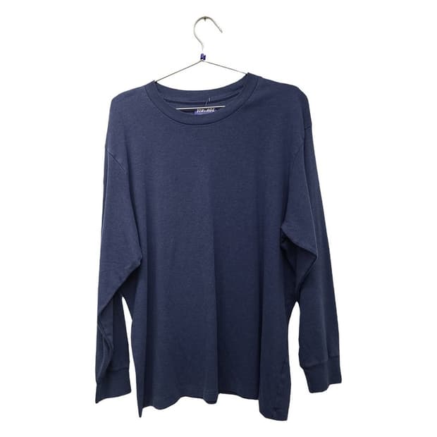 유니클로 네이비 롱슬리브 긴팔티 3XL