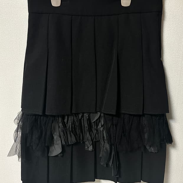  pleated ruffled skirt 