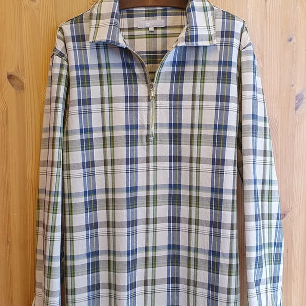 100.빈폴 반집업 체크셔츠