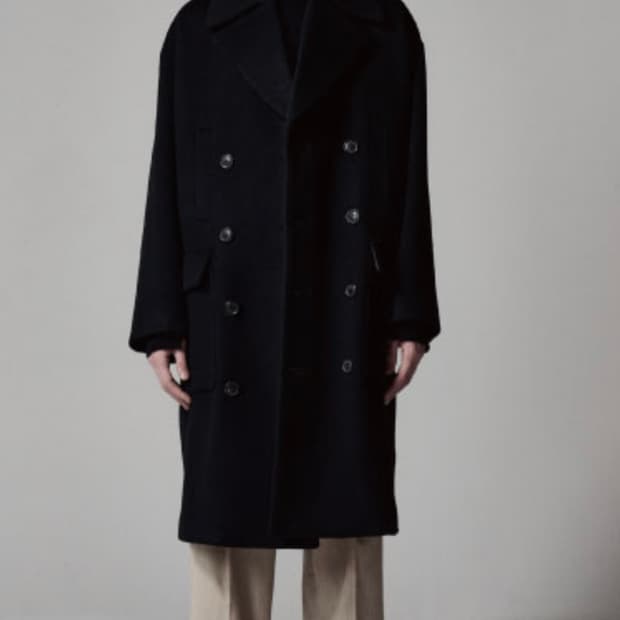 노이어 알파카 오피서 맥시 코트