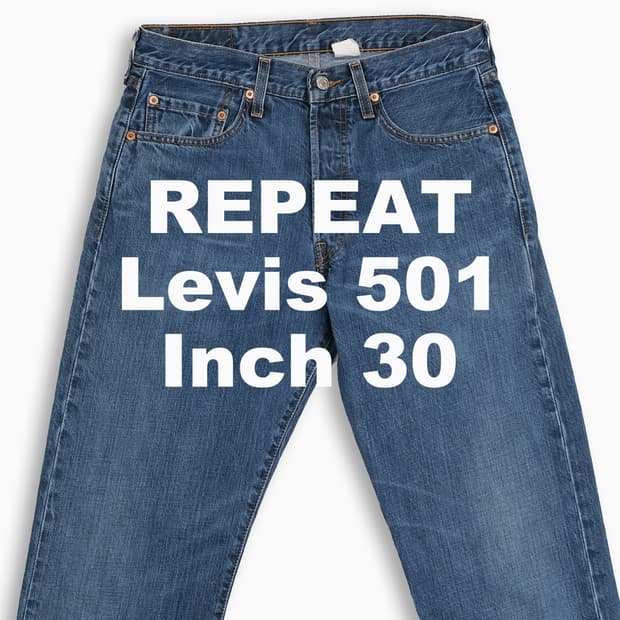 빈티지 리바이스 501 진청 30 인치 LV50131222