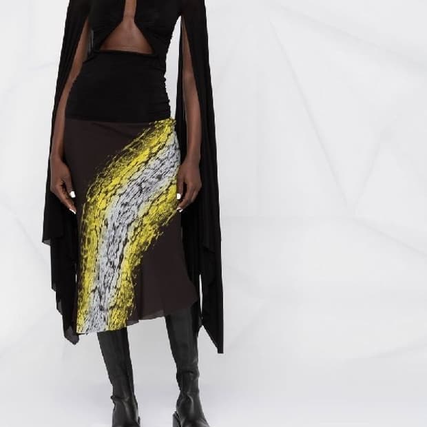 릭오웬스 20ss 프린팅 스커트