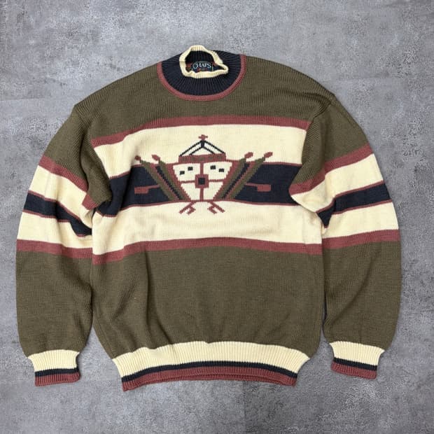 90s 챕스 랄프로렌 패턴 니트 스웨터