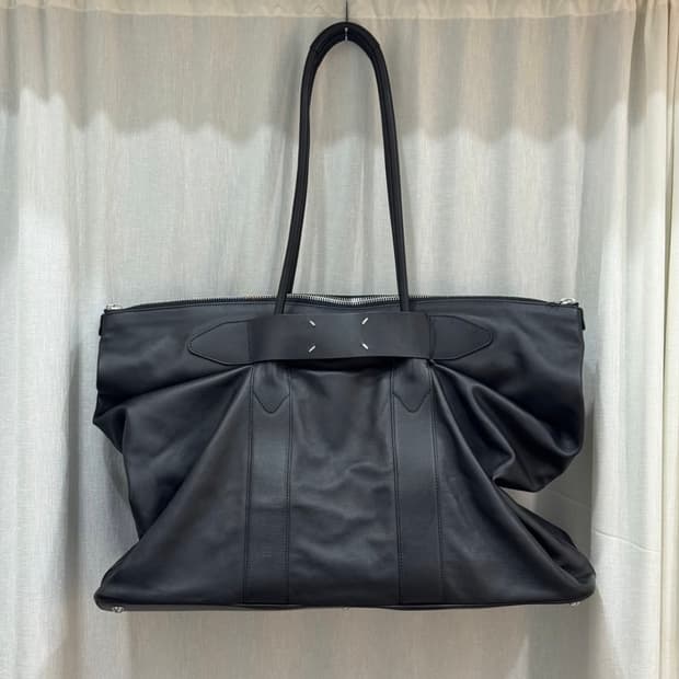 메종 마르지엘라 레더 세일러 백 라지