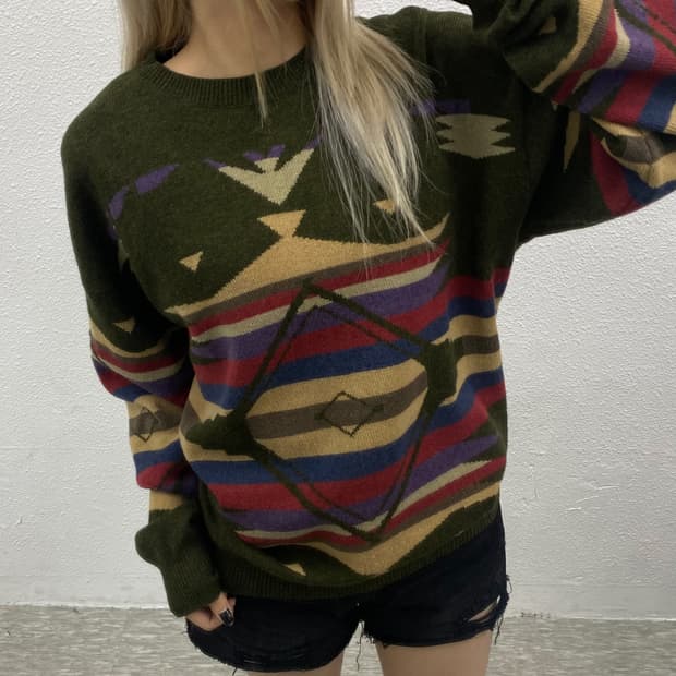 90's 노티카 나바호 빈티지 니트
